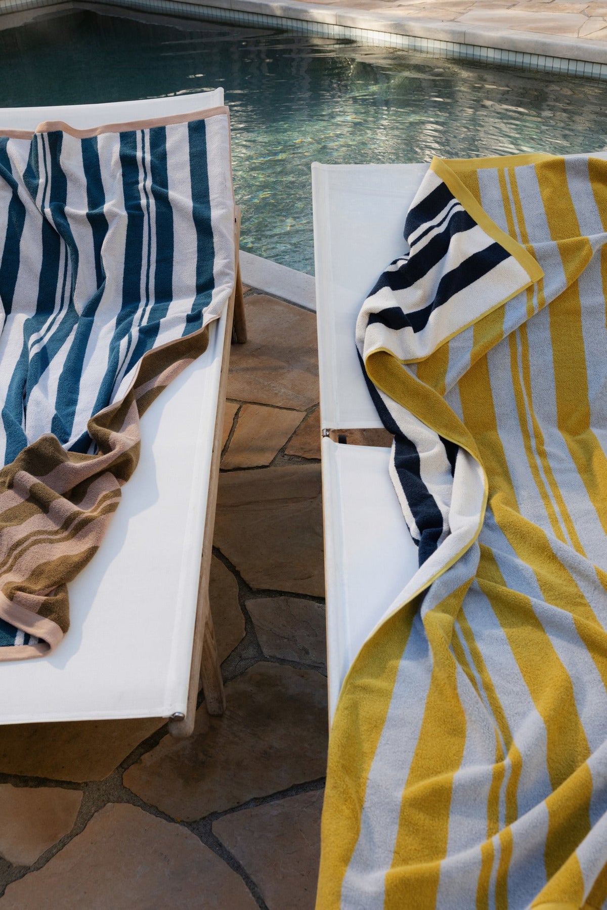 Casita Beach Towel - FINAL SALE (Citron and Sky) - Image 2