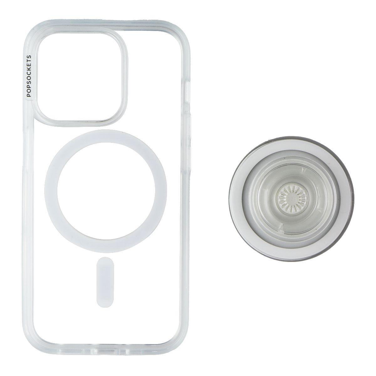 PopSockets PopCase for MagSafe for iPhone 15 Pro - Clear - New - Image 3