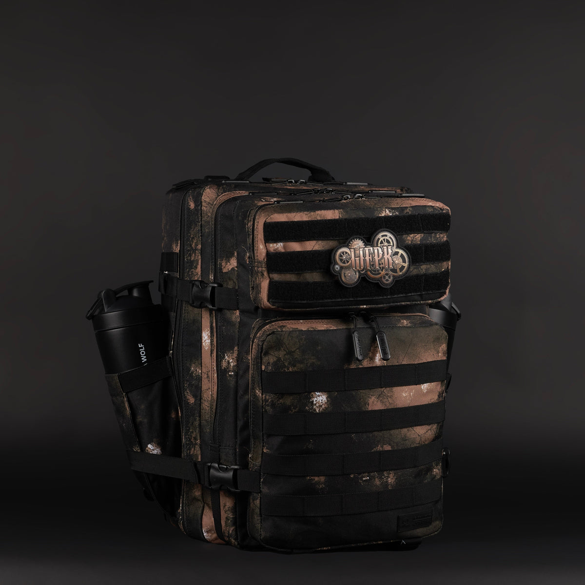 45L Backpack Black Steampunk - Image 5