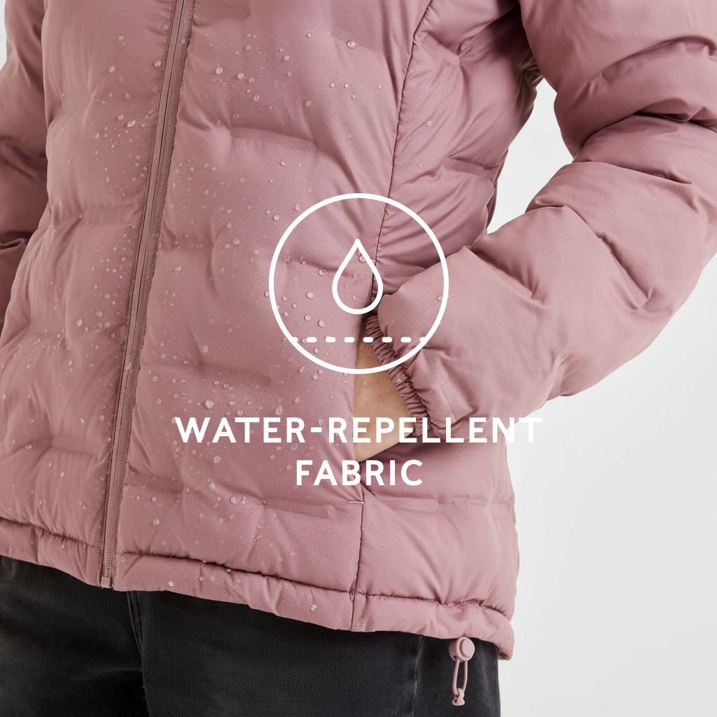 Palmer Womens Shower Resistant Insulated Jacket - Mauve - Image 9