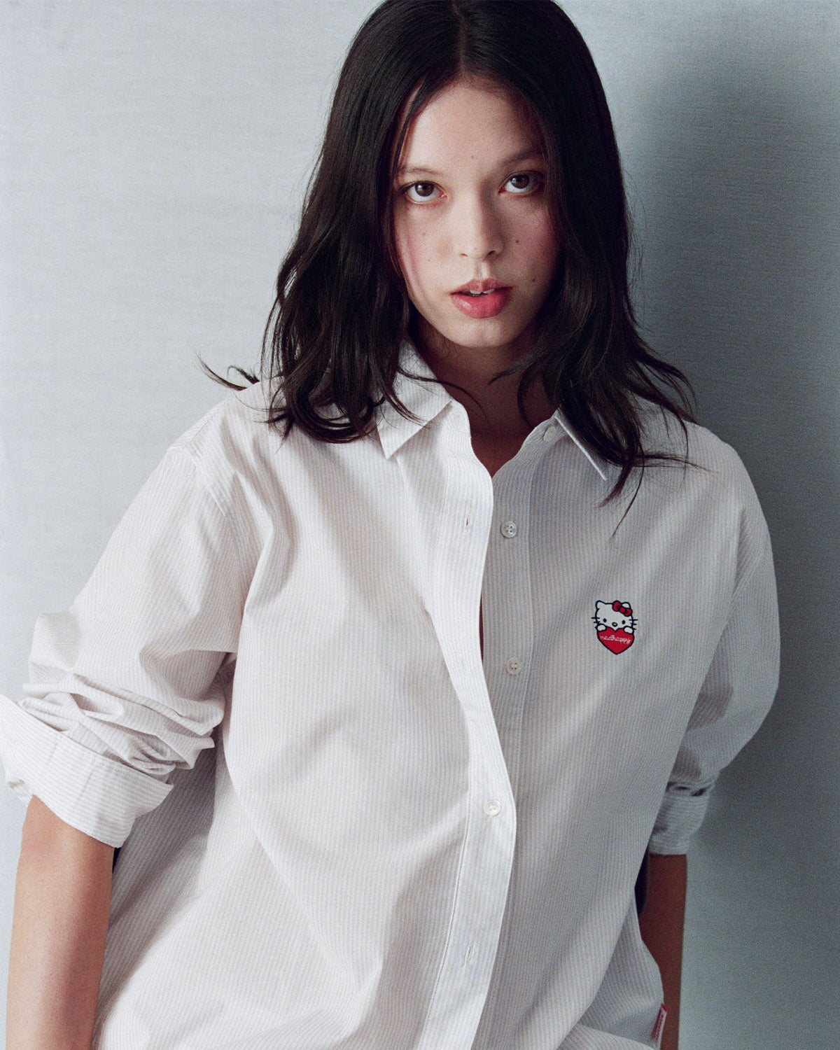 Hello Kitty® Heart Button Up Shirt - Image 2
