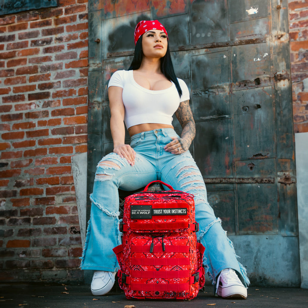 25L Backpack Red Bandana - Image 3
