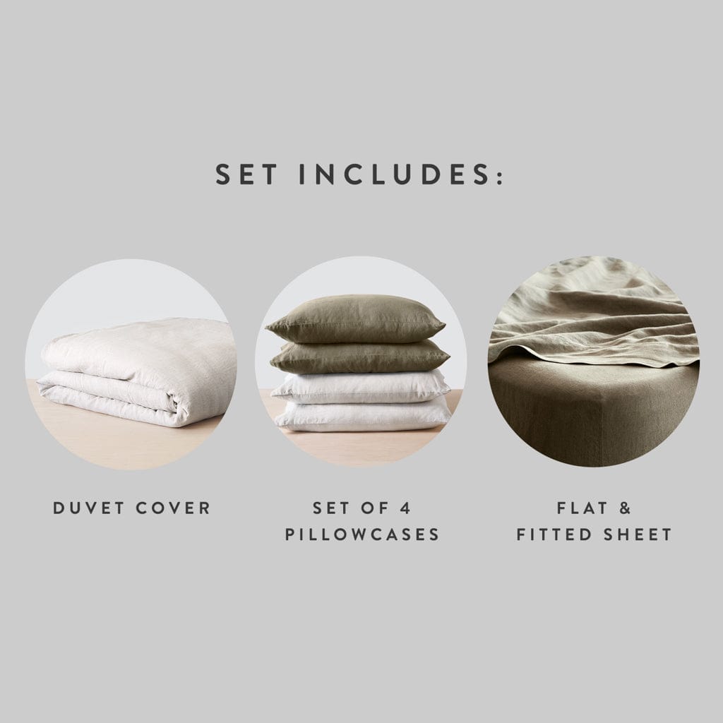 Stonewashed Linen Bed Bundle - Earth Series - Image 5