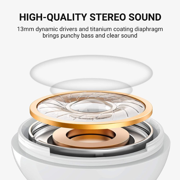 TCL True Wireless Earbuds MOVEAUDIO S150 - White - Image 6