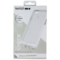Tech21 Evo Check Series Flexible Gel Case Cover Apple iPhone 8 7 - Clear / White - New