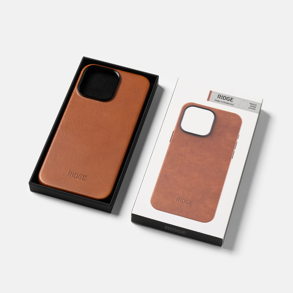 Everyday Phone Case - iPhone 15 Pro Max - Tobacco Brown Leather - Image 4