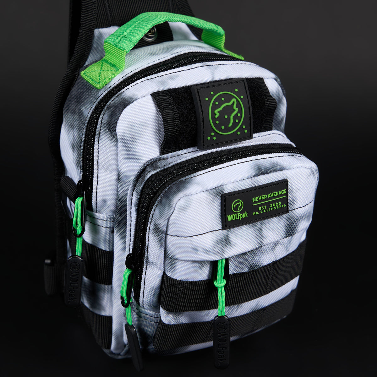 4L Mini Tactical Sling Bag Graffiti Green - Image 13
