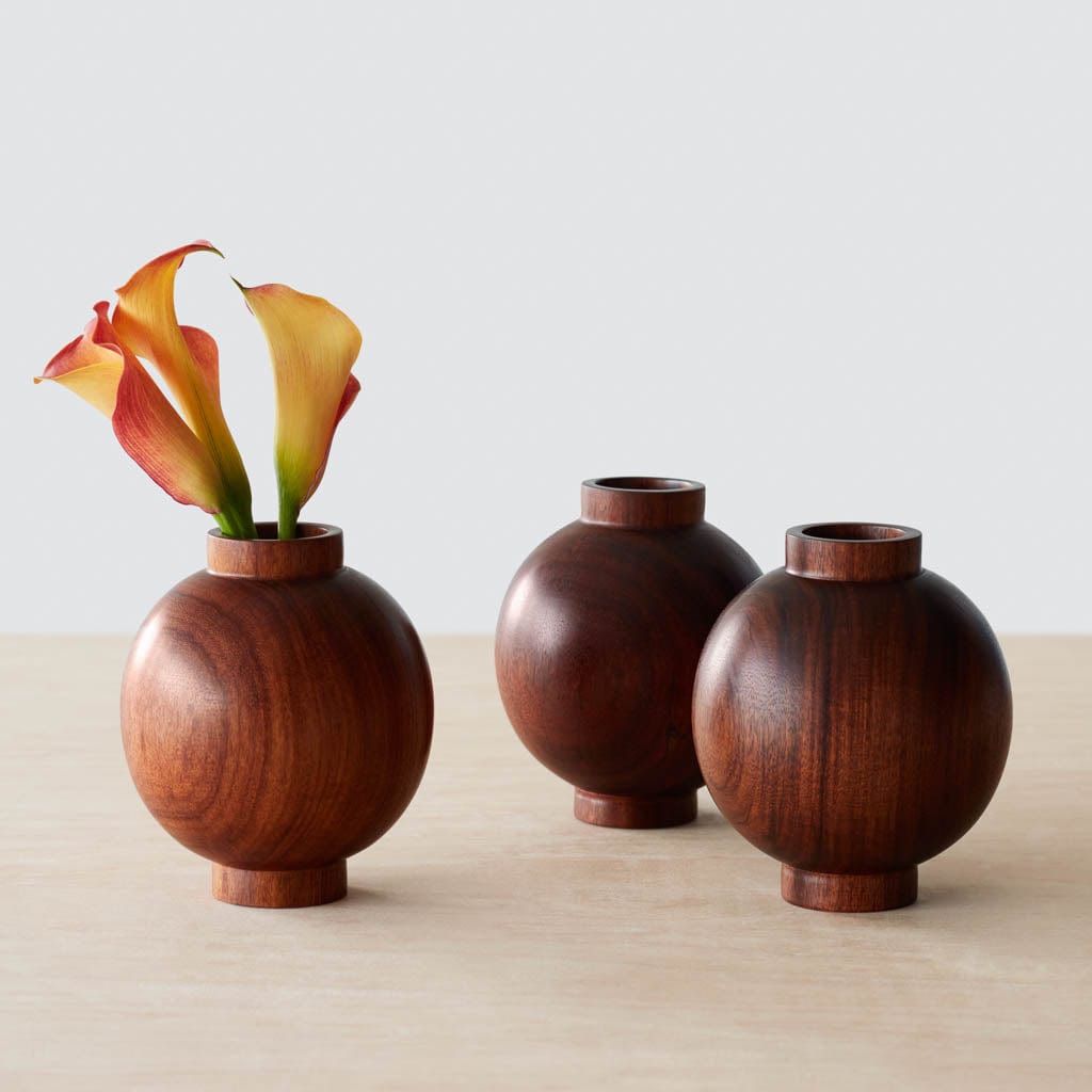 Tikal Wood Bud Vase - Image 3