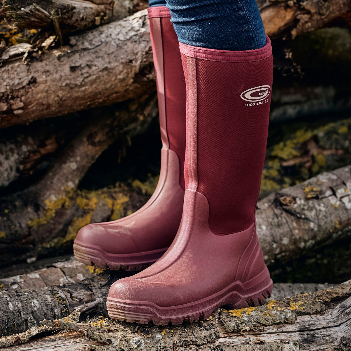 Grubs Boots Frostline Classic Wellies Womens - Red - Image 5