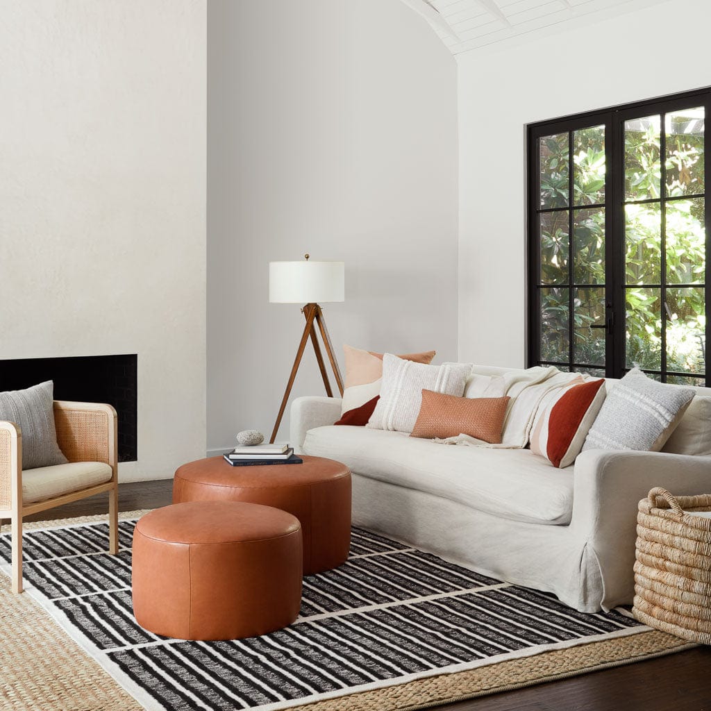 Torres Round Leather Ottoman - Medium & Large - Image 7