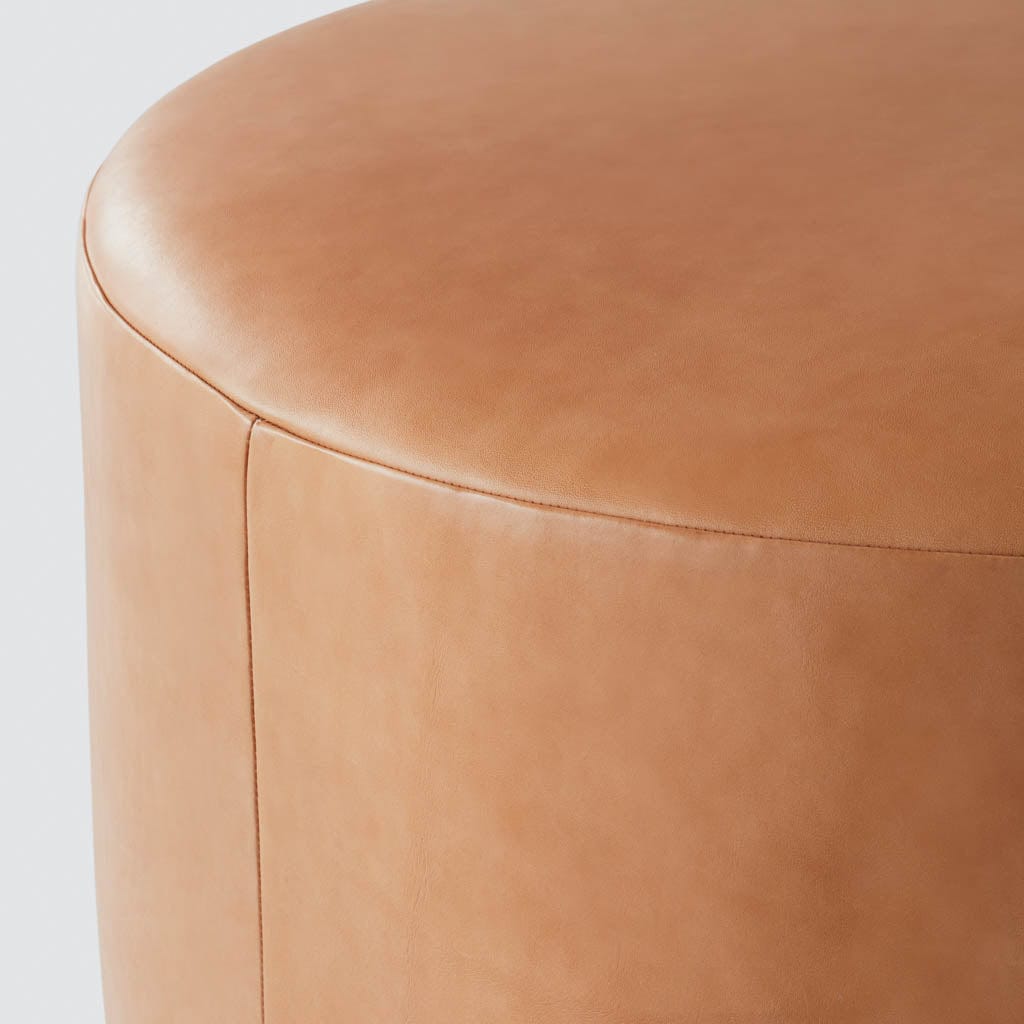 Torres Round Leather Ottoman - Medium & Large - Image 20