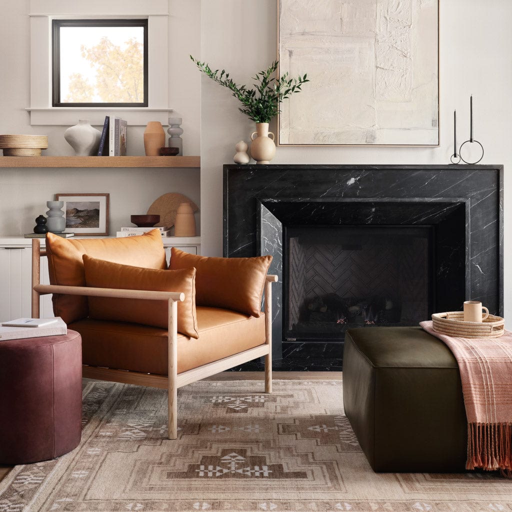 Torres Square Leather Ottoman - Medium & Large - Image 26