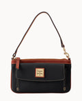 Pebble Grain Pocket Wristlet - Black