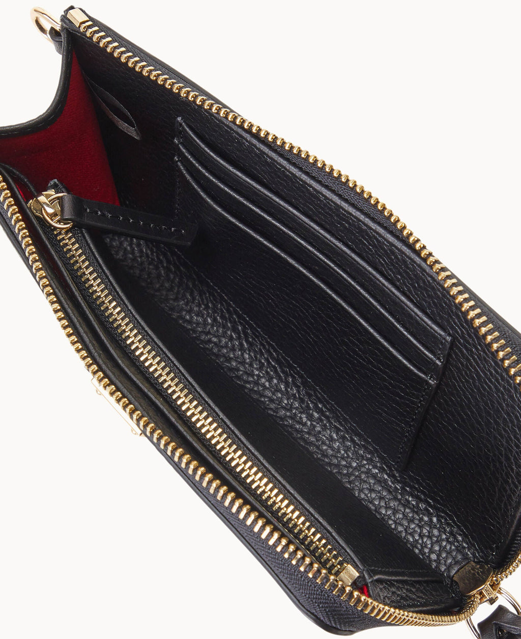 Pebble Grain Folded Zip Wristlet - Image 6