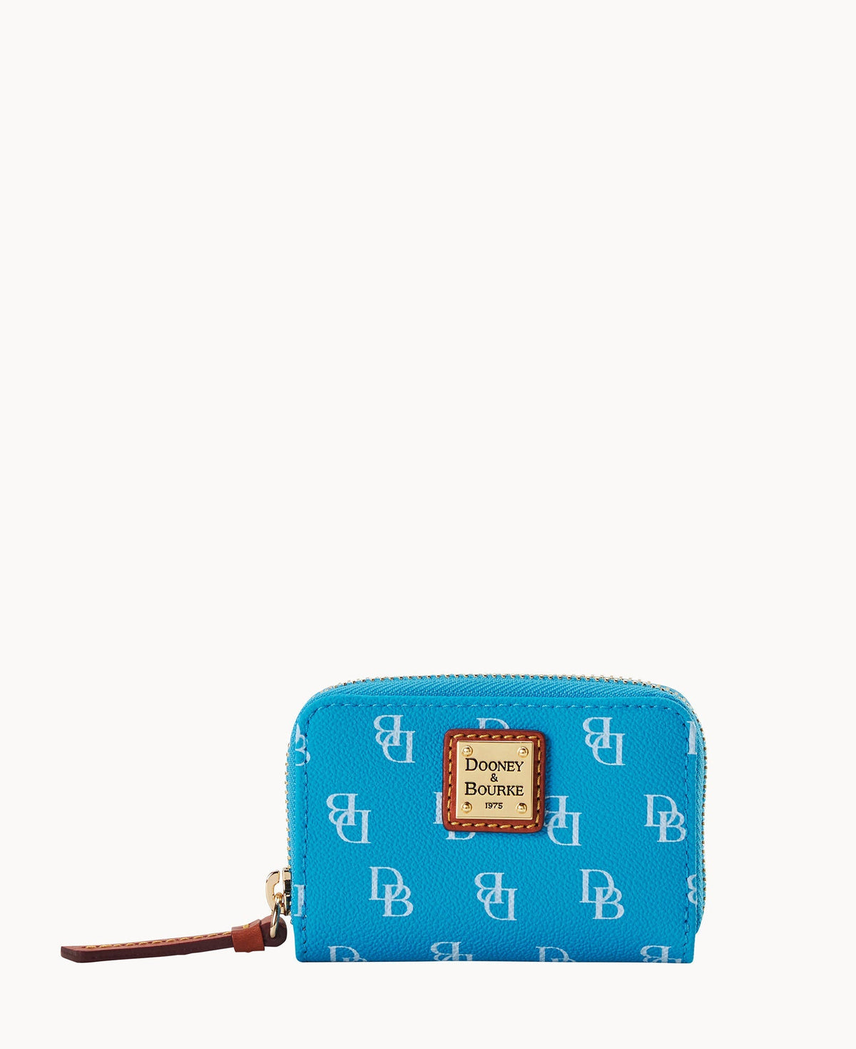 Gretta Zip Around Credit Card Case - Turquoise