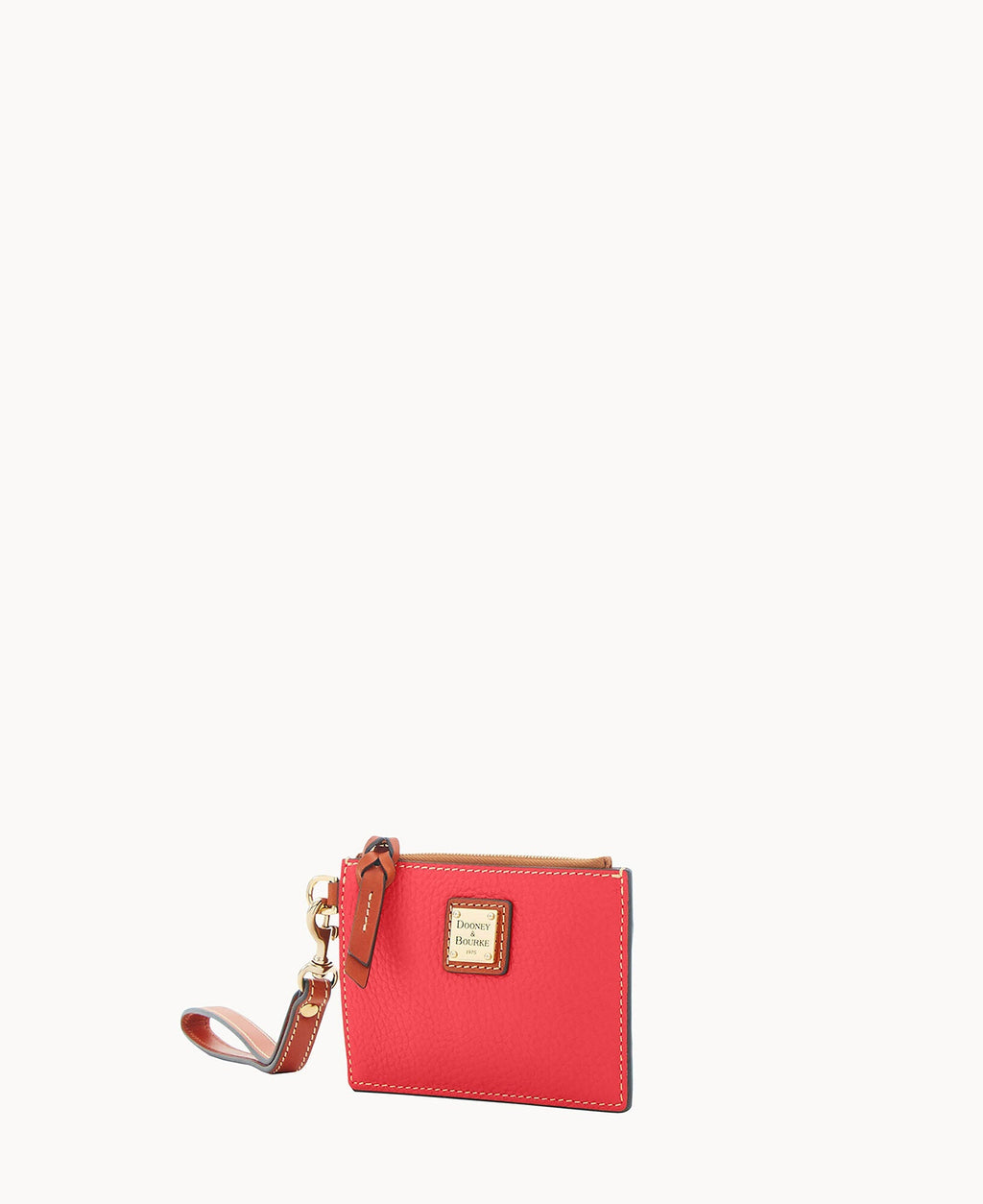 Pebble Grain Zip Top Card Case Wristlet - Image 133