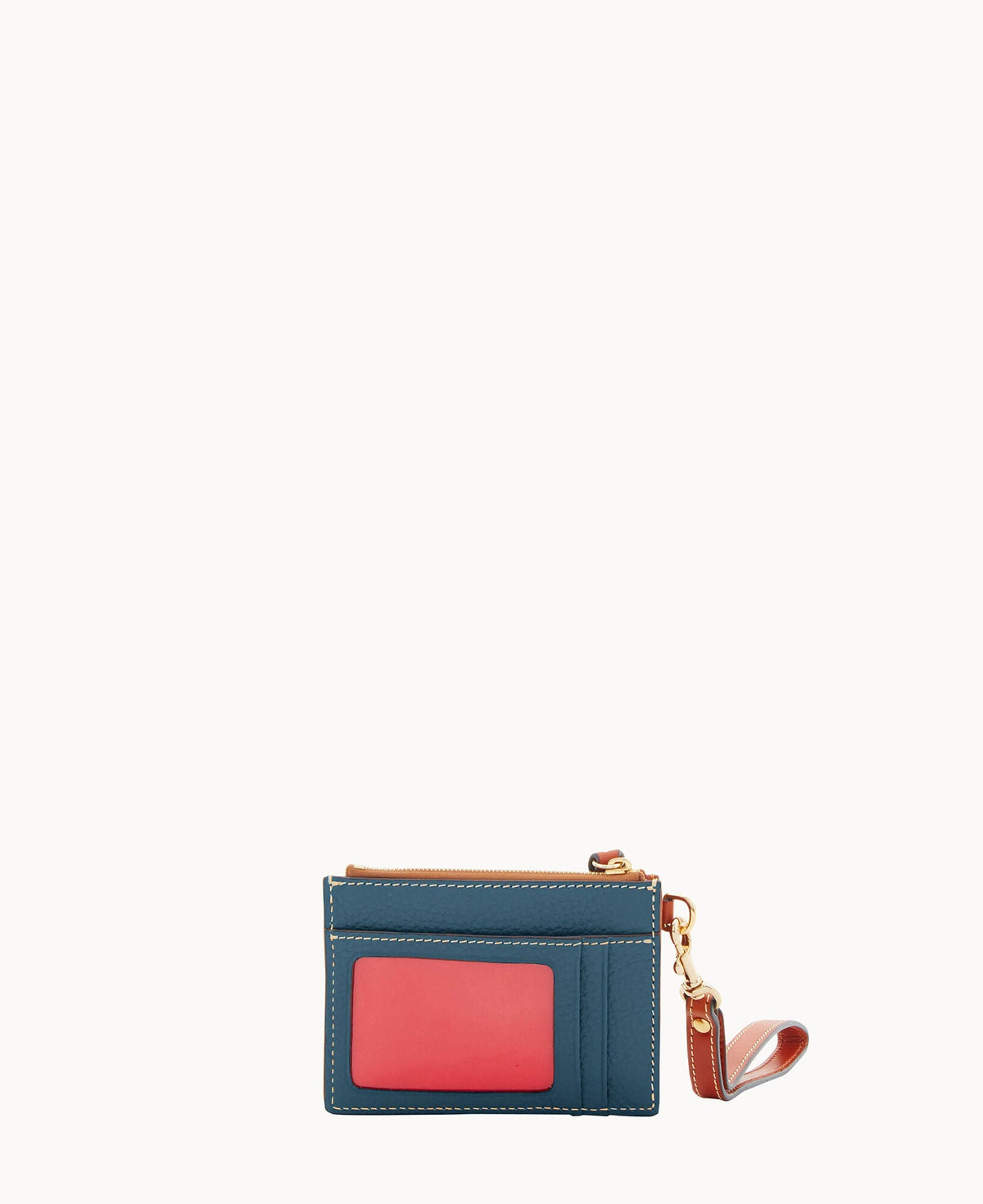 Pebble Grain Zip Top Card Case Wristlet - Image 92