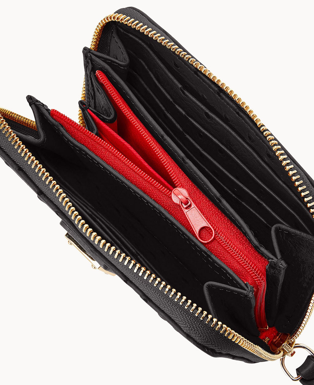 Ostrich Medium Zip Around Wallet - Image 15