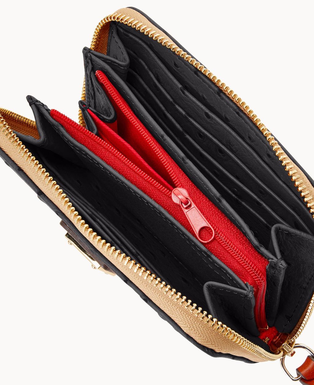 Ostrich Medium Zip Around Wallet - Image 3