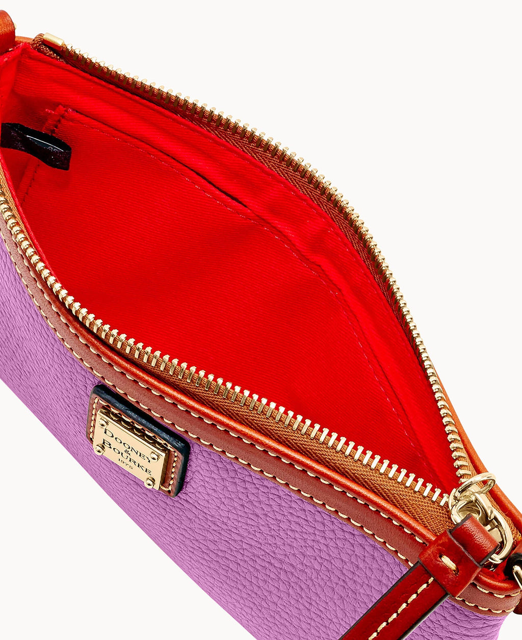 Pebble Grain Large Slim Wristlet - Image 57