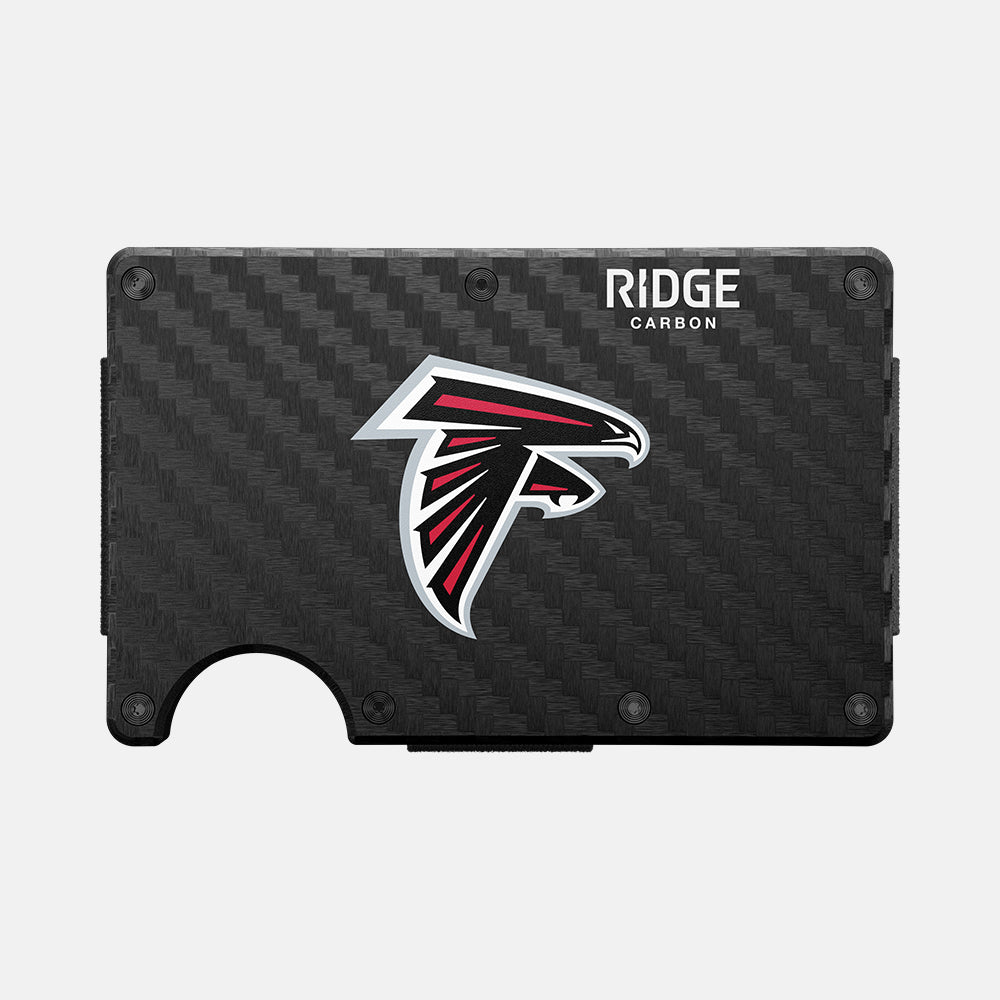 Ridge Wallet - Atlanta Falcons - Carbon Fiber 3k