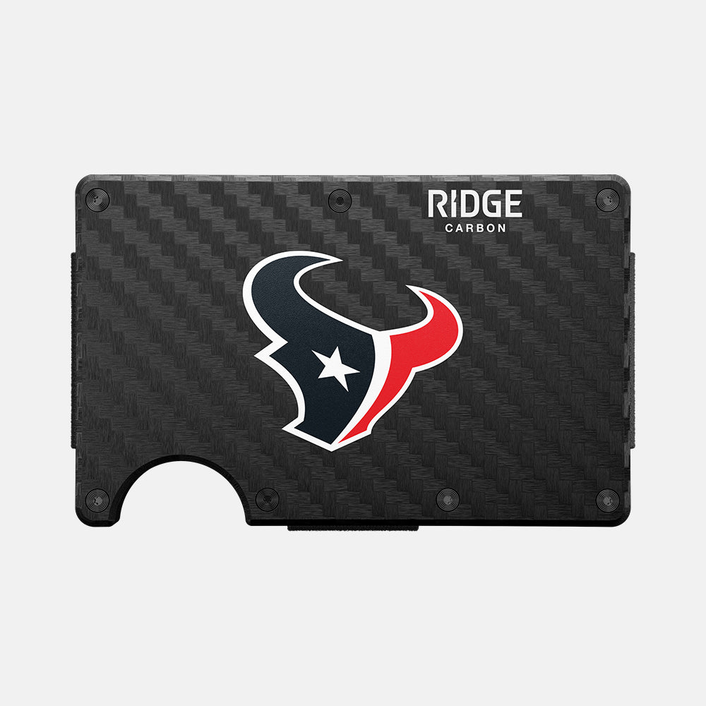 Ridge Wallet - Houston Texans - Carbon Fiber 3k