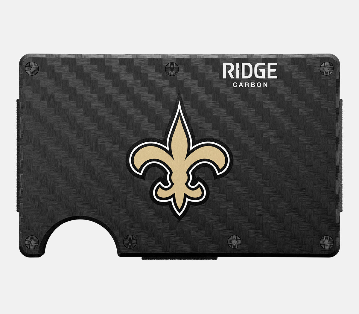 Ridge Wallet - New Orleans Saints - Carbon Fiber 3k - Image 2