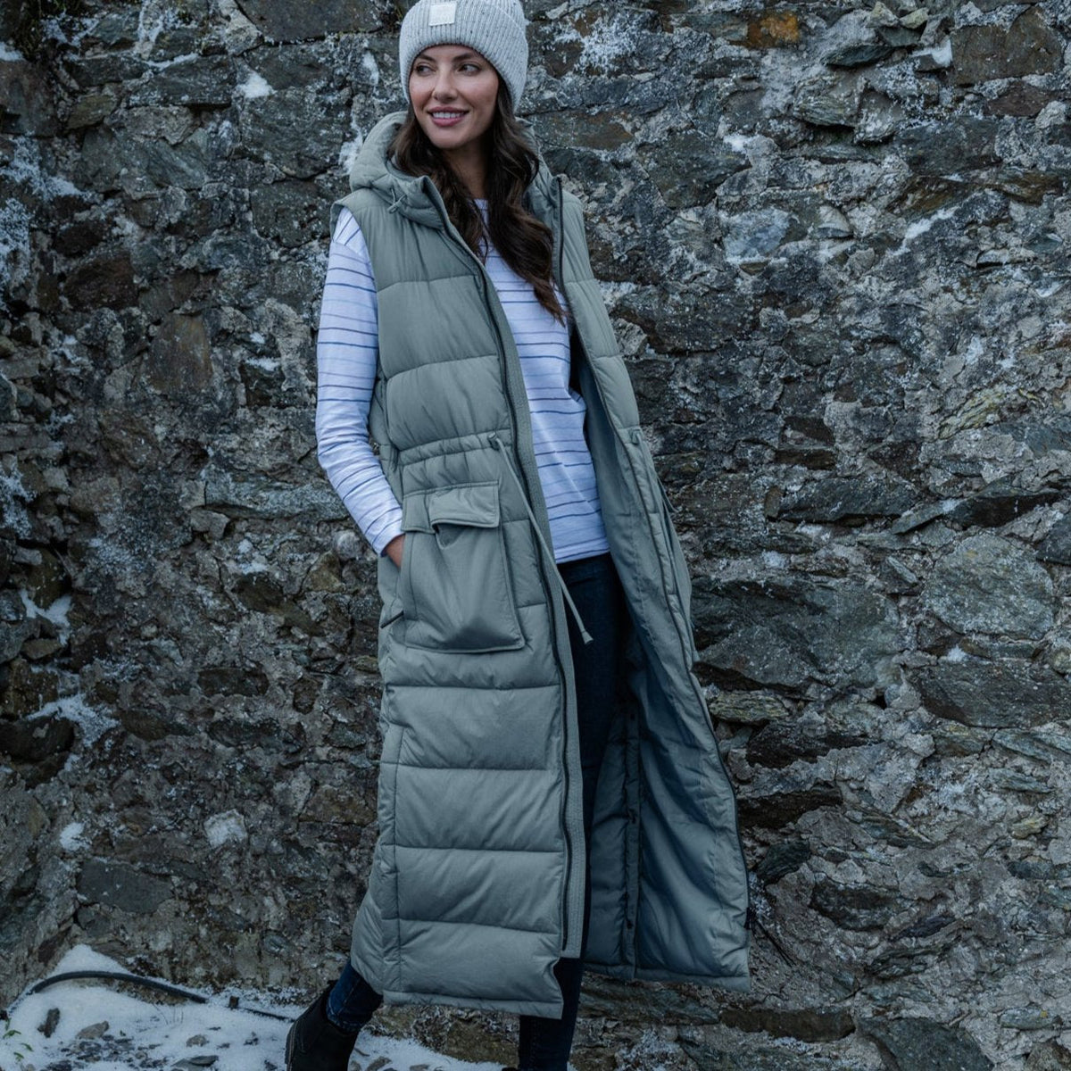 Welham Womens Gilet - Mist Grey - Image 7