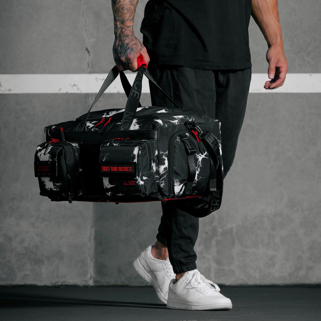40L Ultimate Duffle Bag Black Lightning Immortal Red (SALE) - Image 3