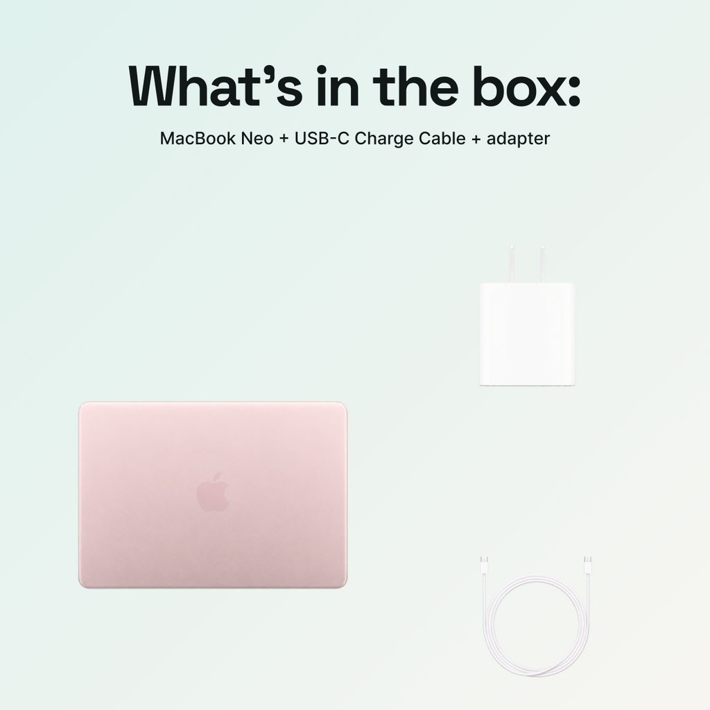 Apple MacBook Neo 13-inch 512GB 8GB RAM A18 Pro 6-Core CPU 5-Core GPU (2026) Blush - Image 5