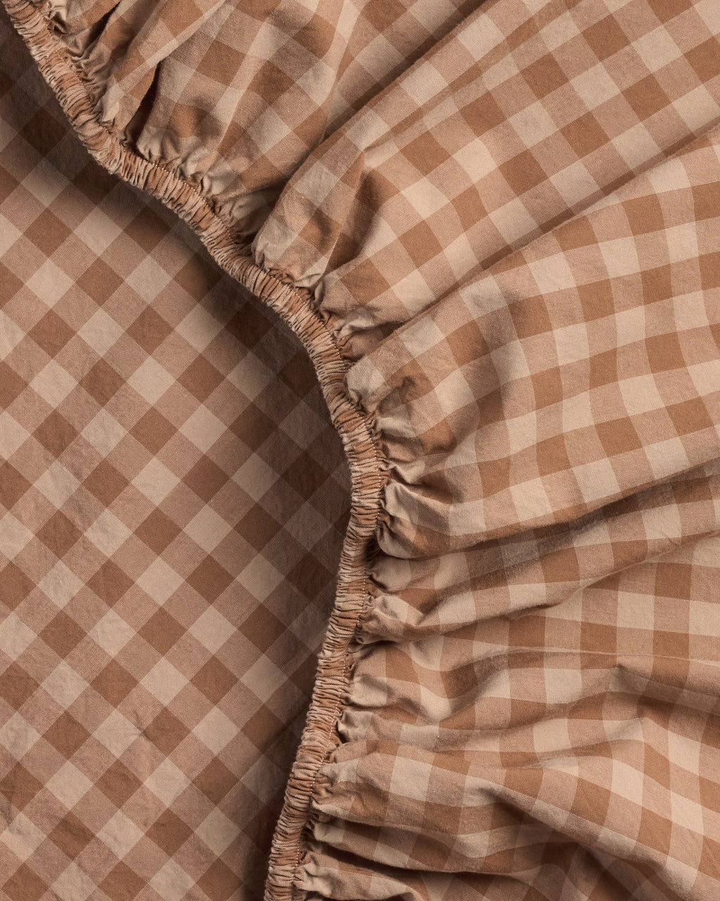 Brushed Cotton Fitted Sheet (Adobe Check) - Image 3