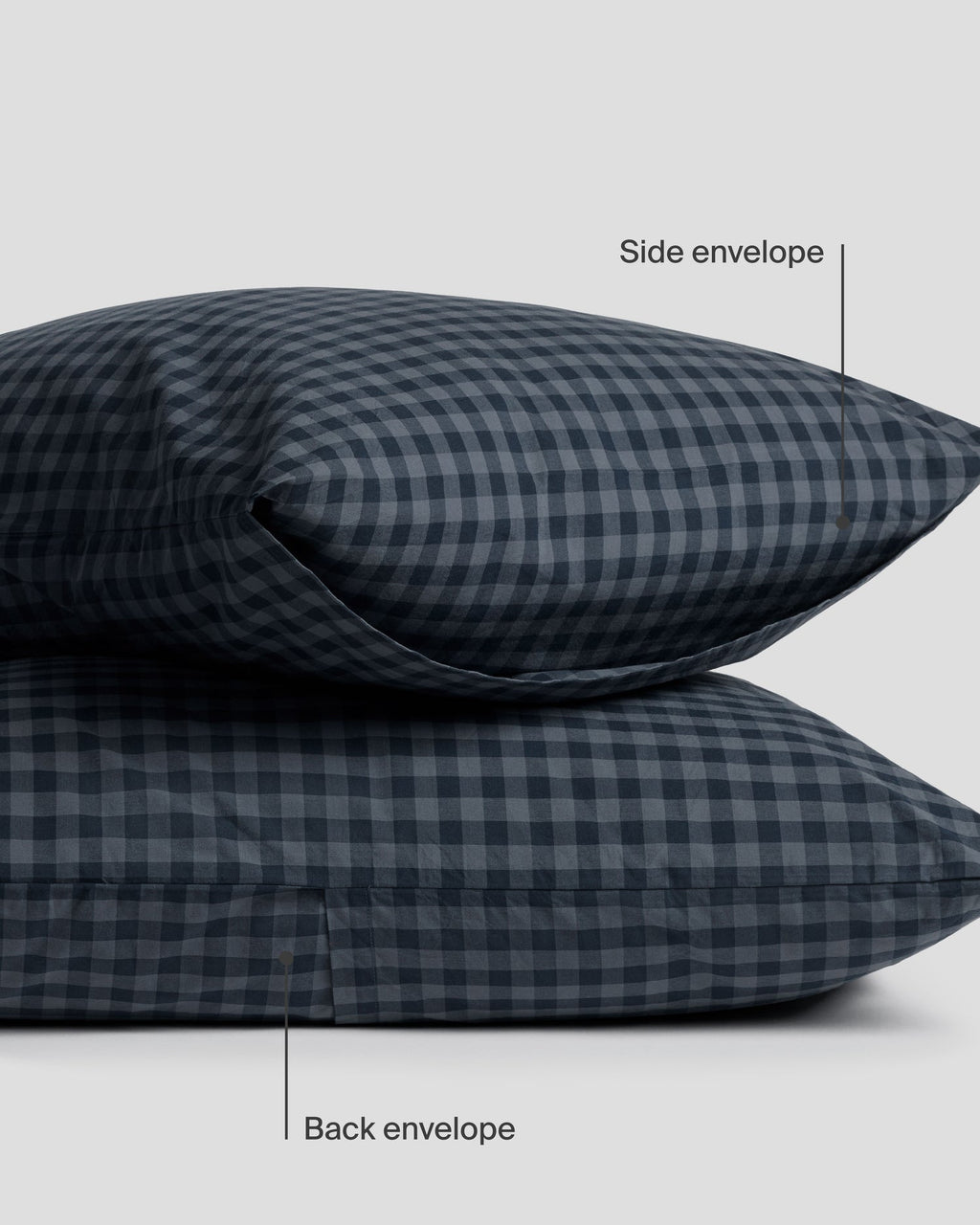 Brushed Cotton Pillowcase Set (Dusk Check) - Image 7