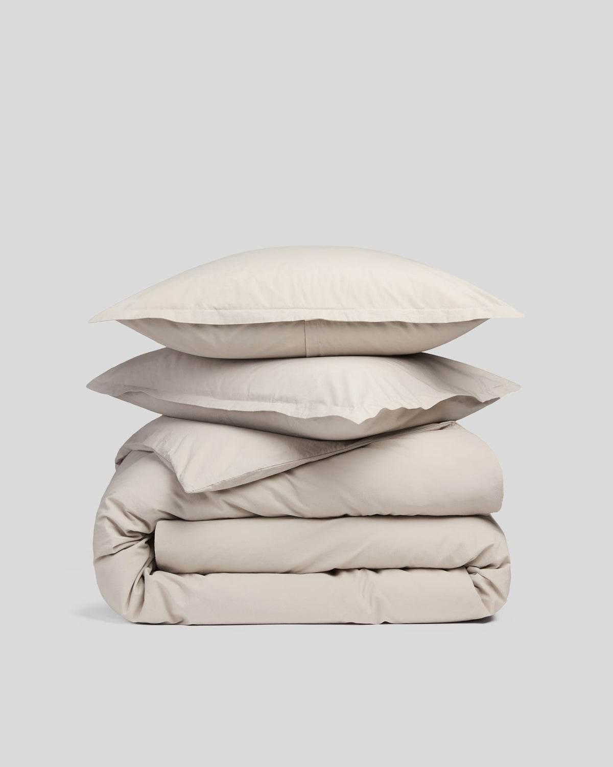 Brushed Cotton Duvet Cover Set - Bone TW/XL