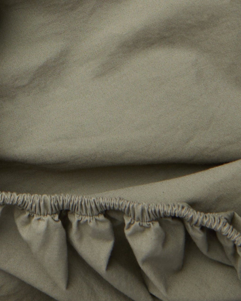 Brushed Cotton Fitted Sheet (Moss) - Image 3