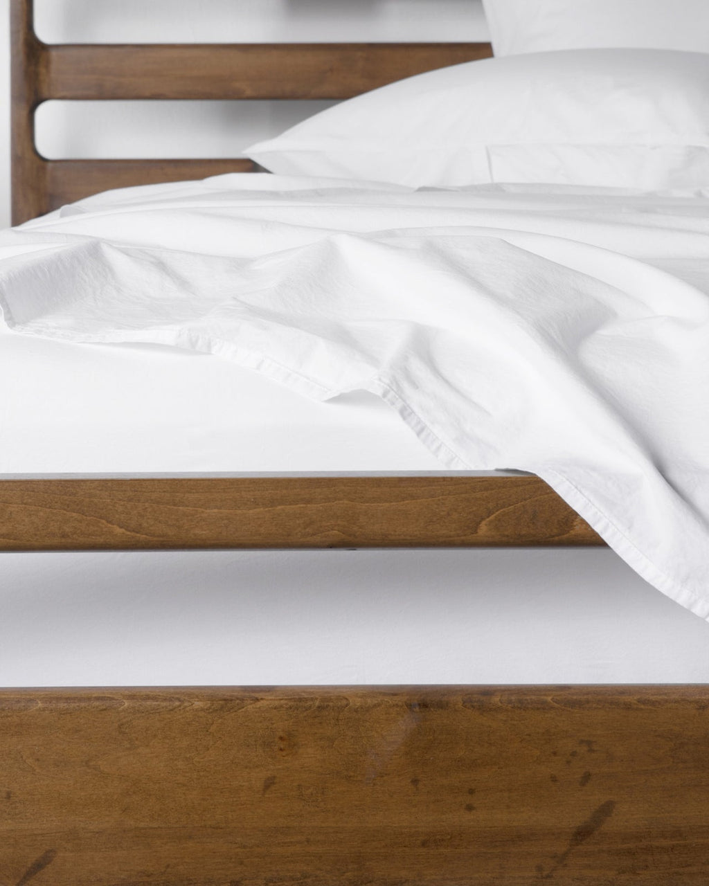 Brushed Cotton Sheet Set - White TW/XL - Image 4