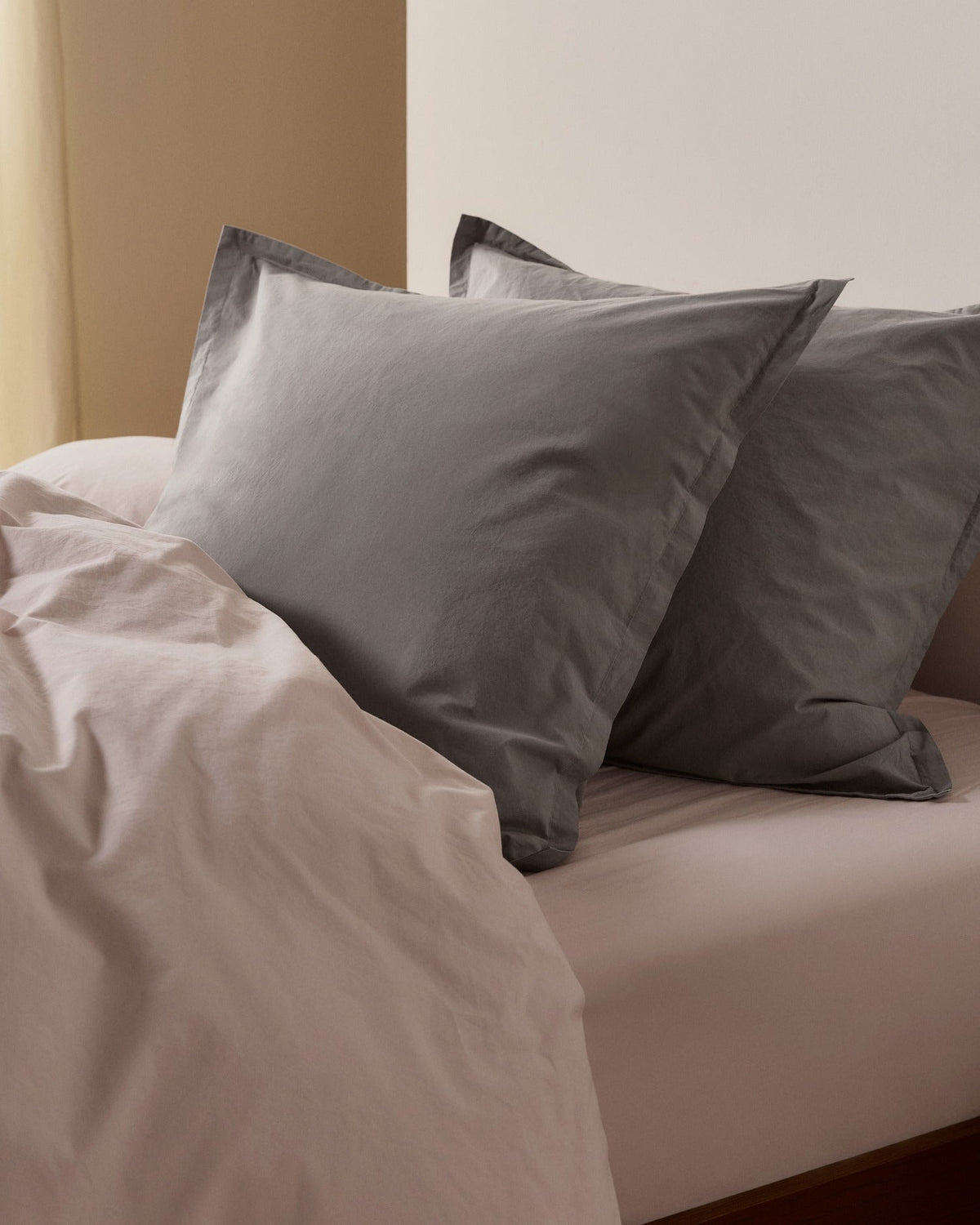 Brushed Cotton Euro Sham (Pebble) - Image 2