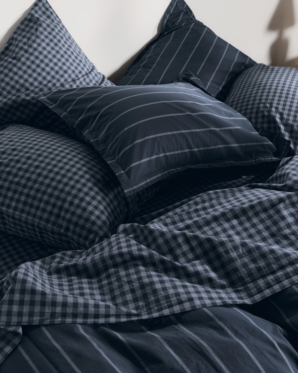 Brushed Cotton Sheet Set - Dusk Check F/Q - Image 4