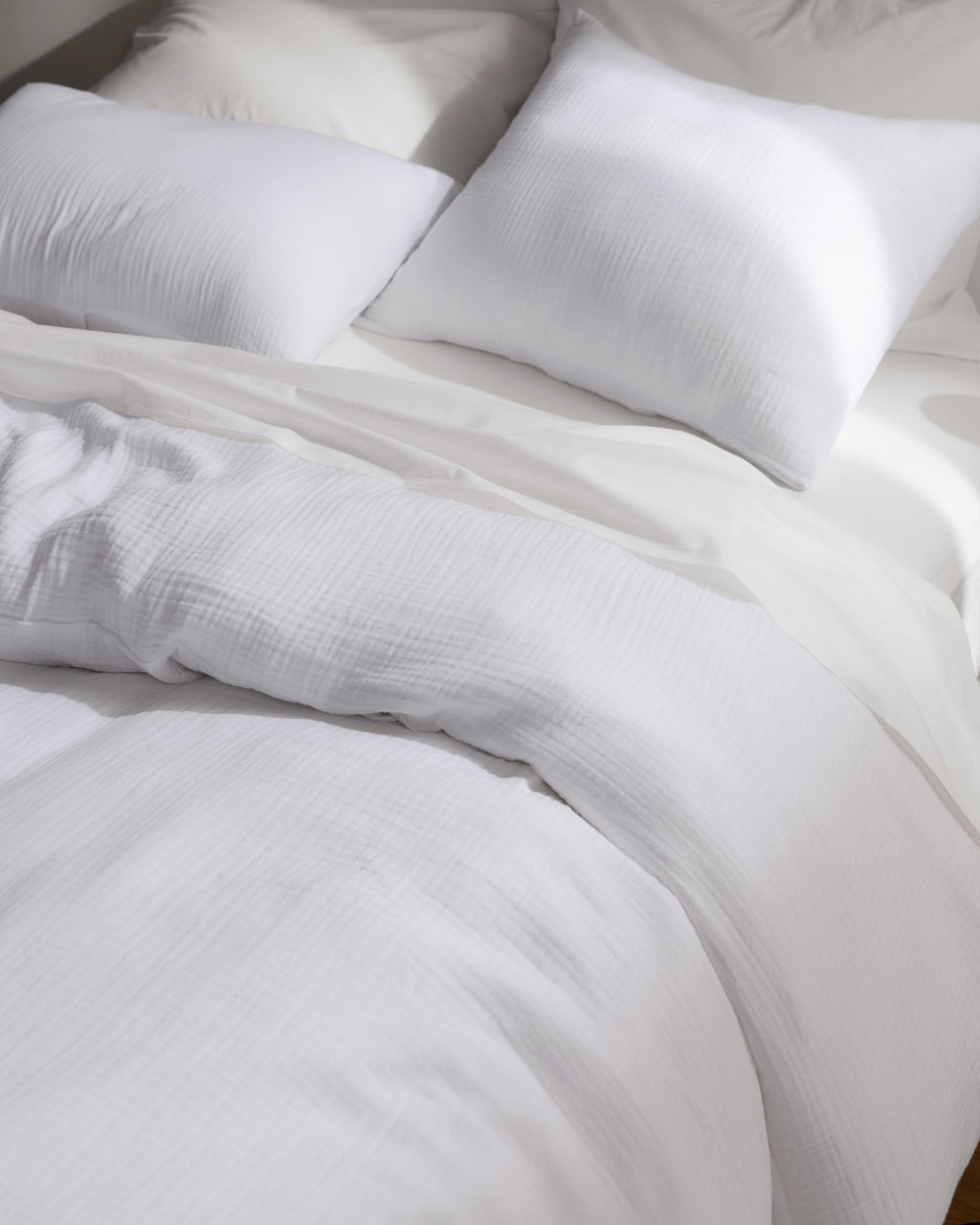 Organic Cloud Cotton Duvet Cover - FINAL SALE (White) - Image 4