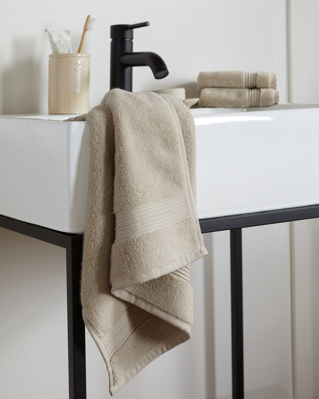 Classic Turkish Cotton Towels (Bone) - Image 5