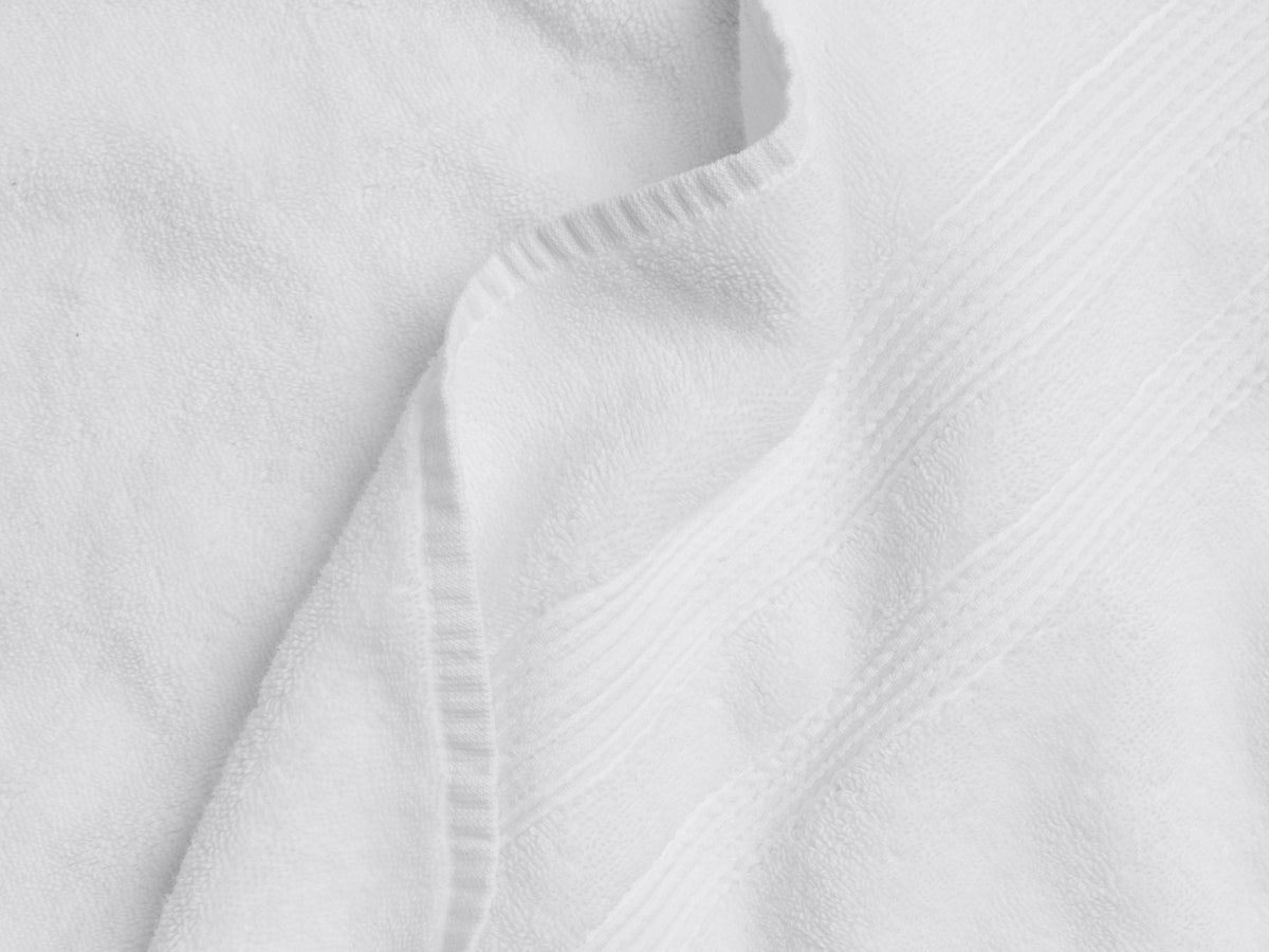 6+6 Classic Turkish Cotton Bath Bundle - White - Image 3