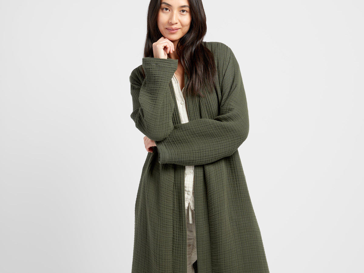 Cloud Cotton Robe (Evergreen) - Image 2