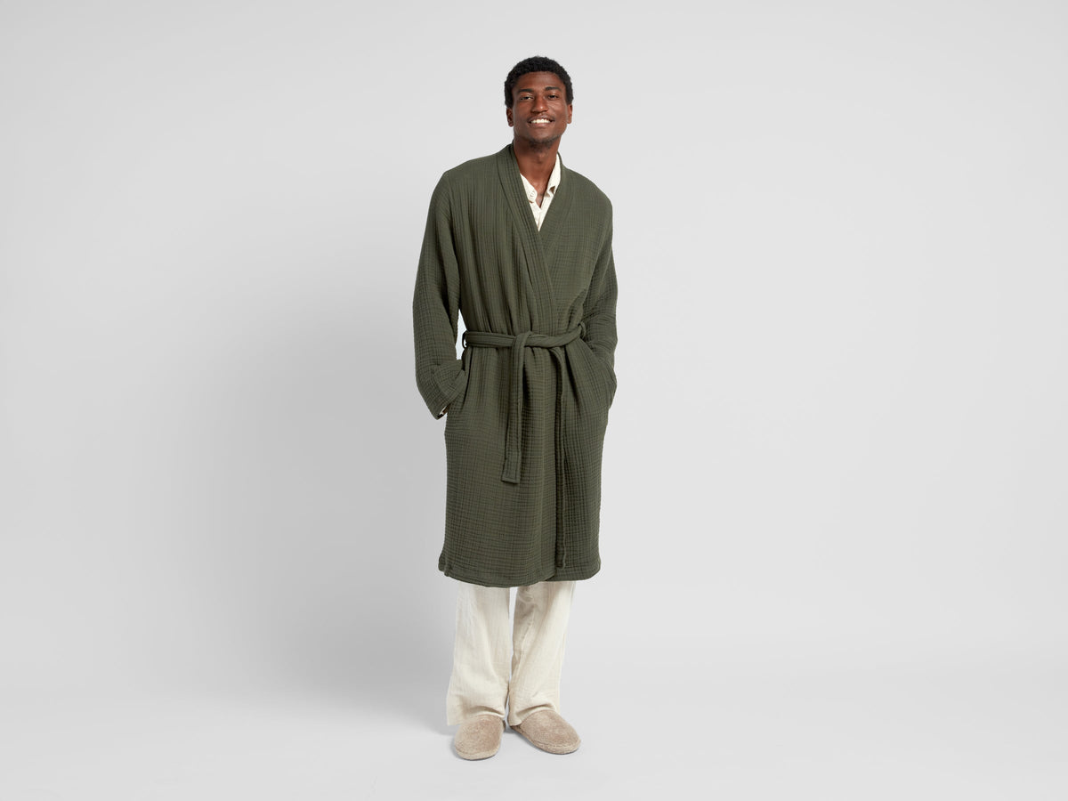 Cloud Cotton Robe (Evergreen) - Image 5