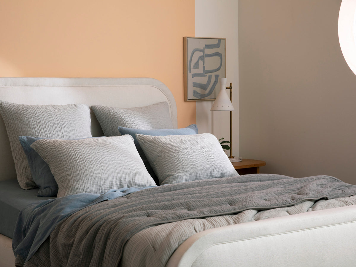 Organic Cloud Cotton Sham Set - FINAL SALE (Smoke) - Image 2