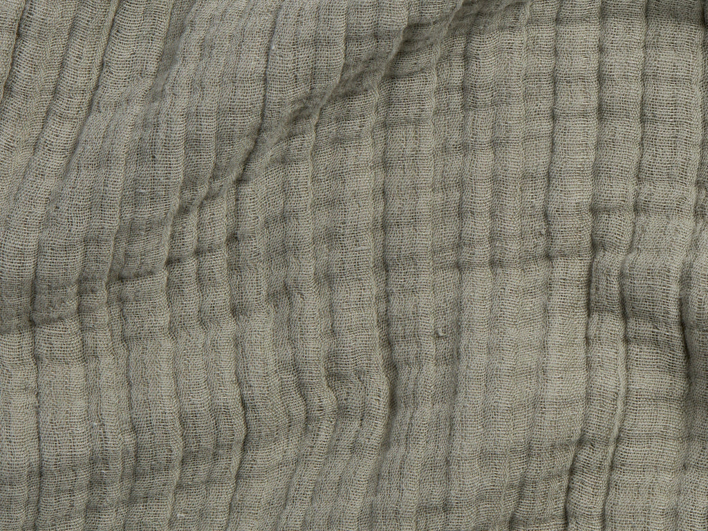 Cloud Linen Gauze Throw (Moss) - Image 3