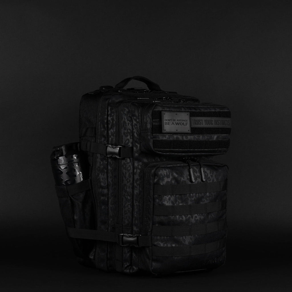 45L Backpack Black Leopard - Image 11