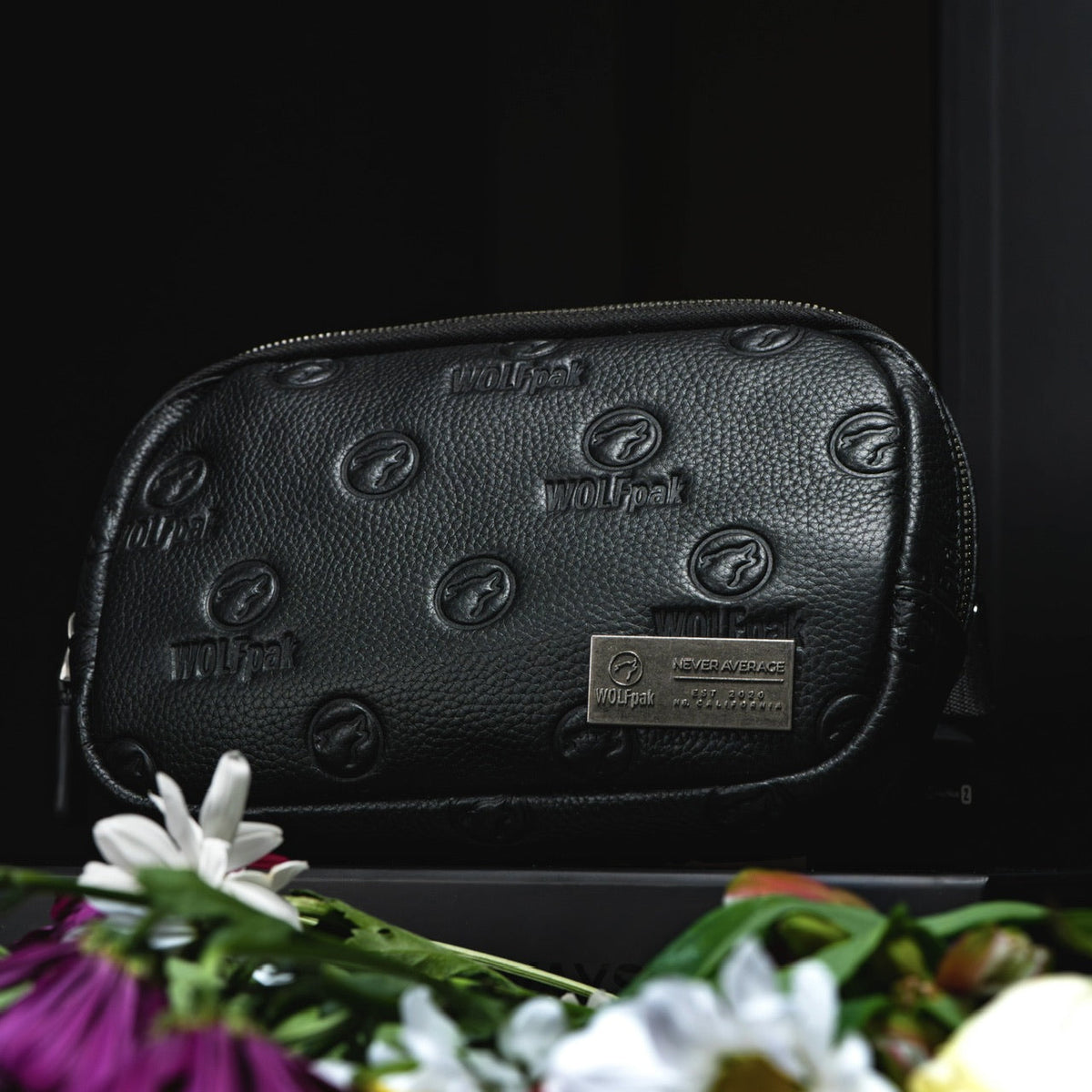 Crossbody Pack Black Luxury Leather - Image 4