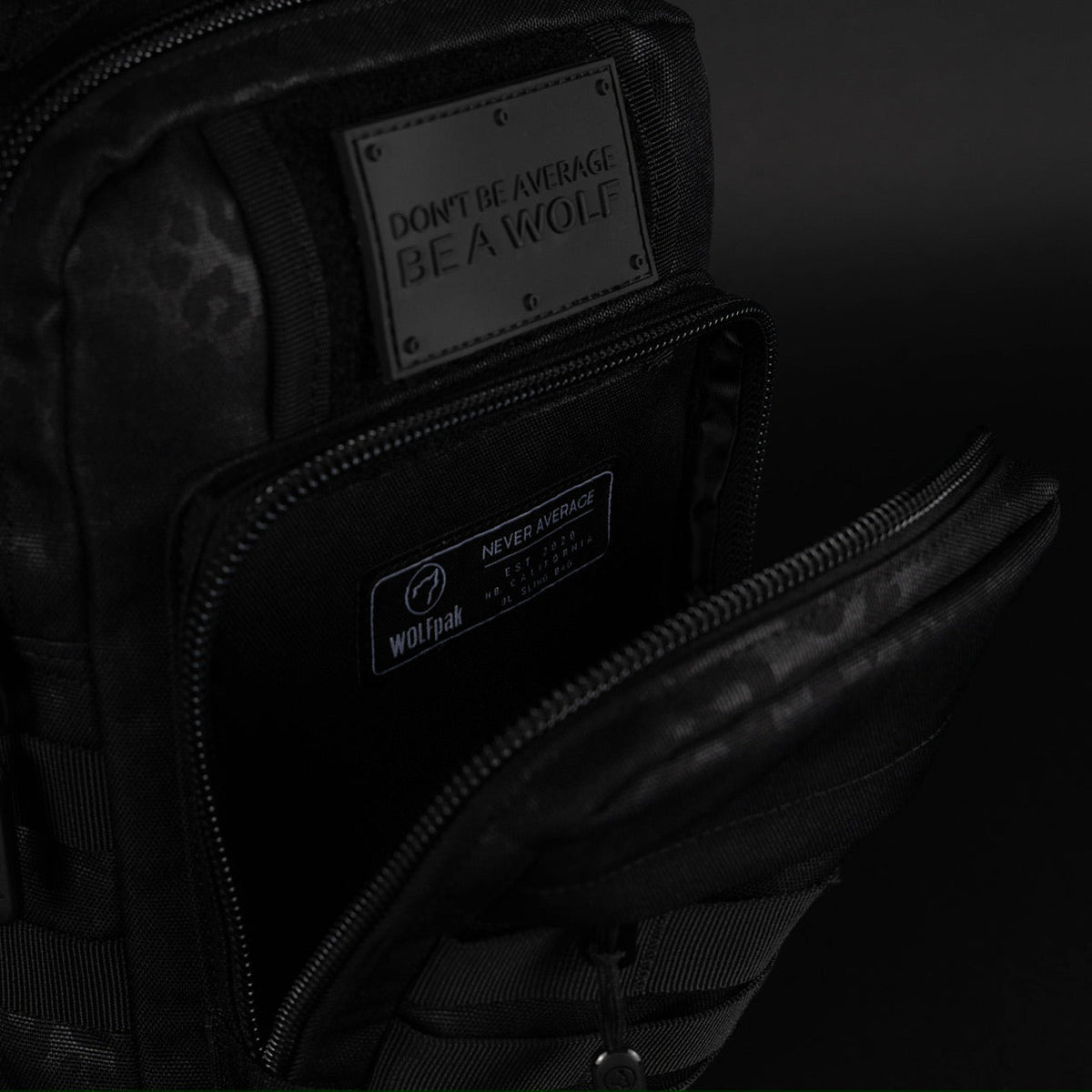 9L Tactical Sling Bag Black Leopard - Image 13