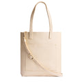 'Almost Perfect' Crossbody Tote - Pebbled Bone / Classic