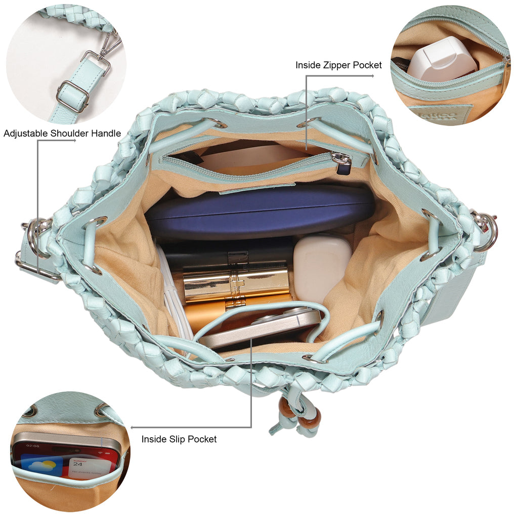 Catalina Leather Crossbody Bag - Image 12