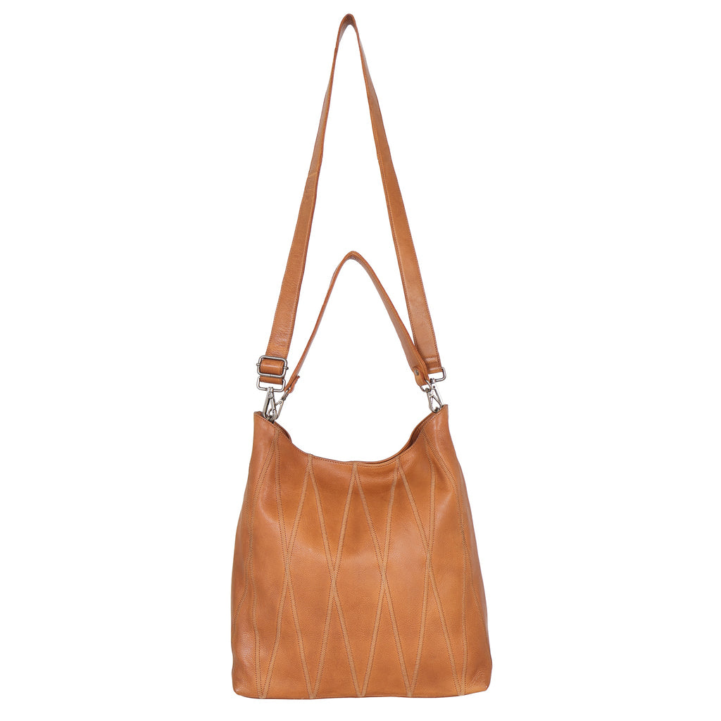Bree Diamond Leather Shoulder Bag - Image 7